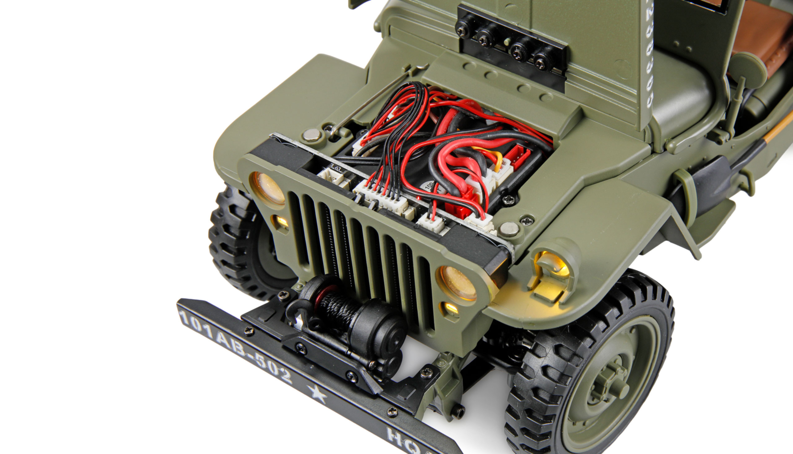 Jeep Willys MB Scale Crawler 4WD 1:14 RTR green | 22737